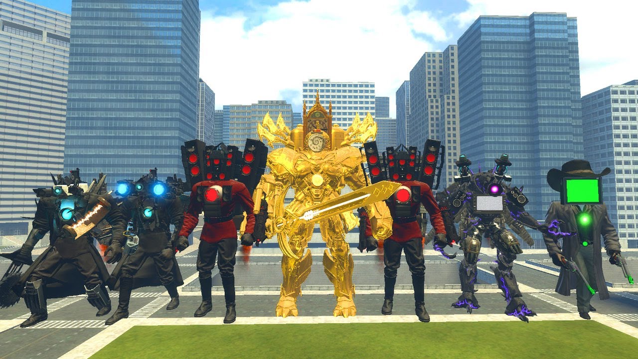 INFCE TITAN SPEAKERMAN UPGRADED ,CLOCKMAN TITAN SWORD VS GTOILET ,ASTRO HYDRA In Garry's Mod!