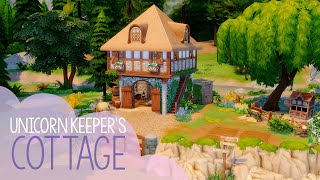 Unicorn Keeper's Cottage | Sims 4 Stop Motion Fantasy Build | NoCC