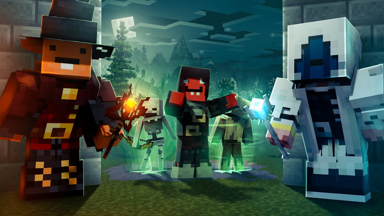 ورود سه تا جادوگر به دنیای ماینکرفت☠️