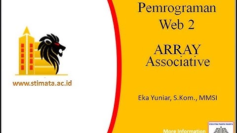 Belajar Array Associative dalam PHP #3