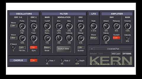 KERN FREE SYNTHESISER  SOUND DEMO