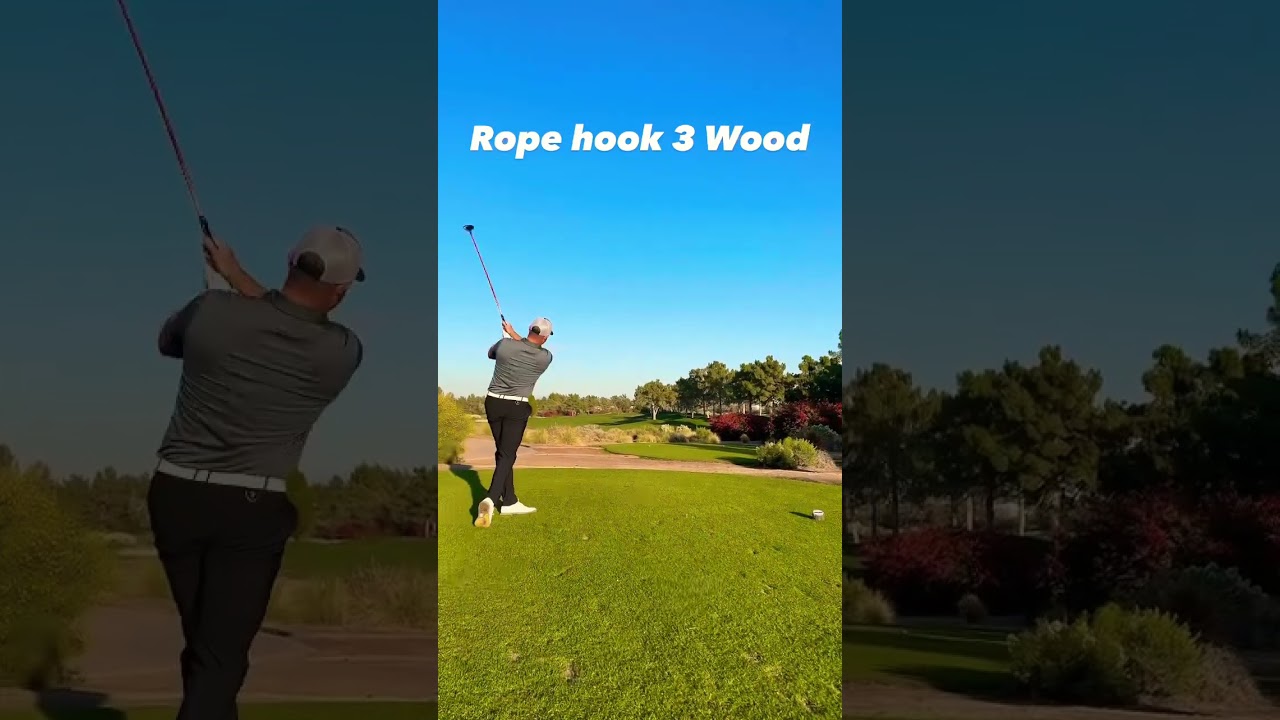 Huge draw with the 3W. Slinging it over the trees. 