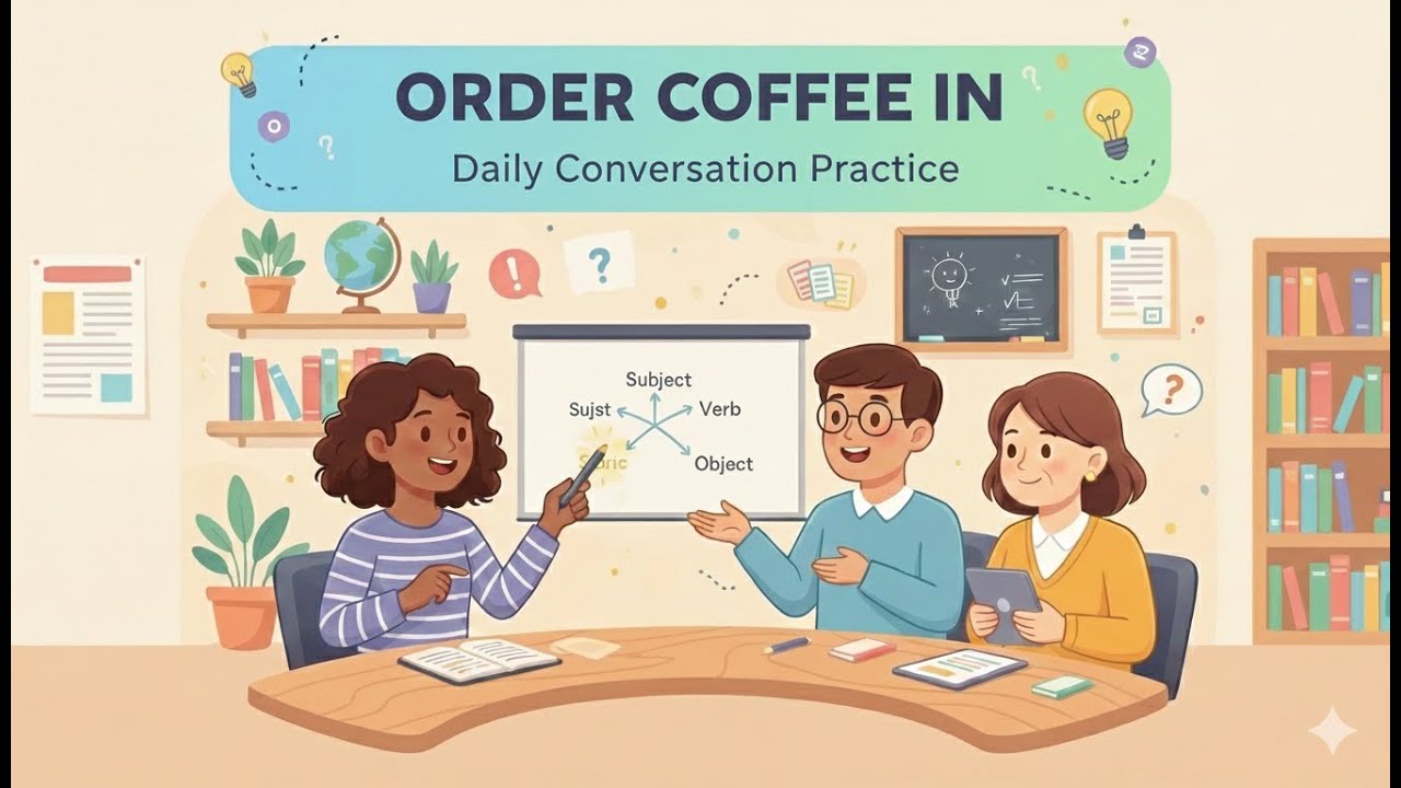 Order Coffee in English (Easy Dialogue)