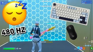 Aula F75 ASMR😴1v1 Piece Control🤩Satisfying Fortnite Keyboard Gameplay🏆4K Smooth 360 FPS