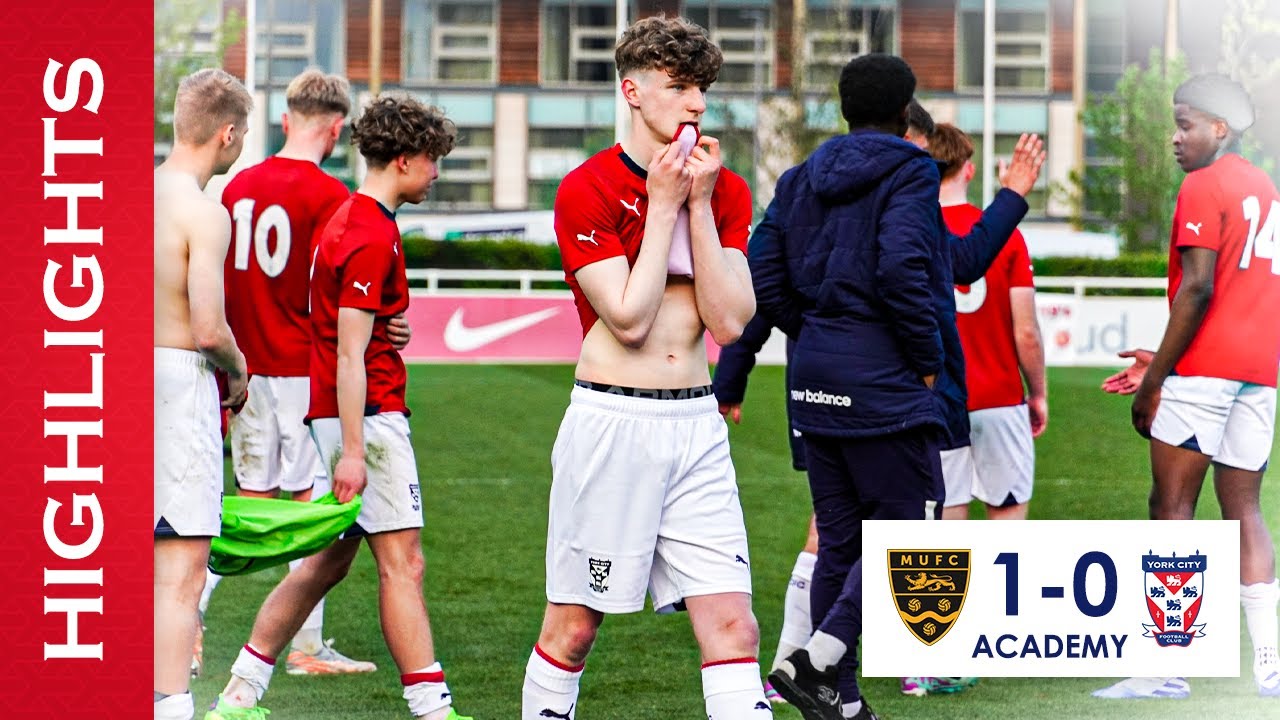 📽️ U19 National League Football Academy Cup Final Match Highlights | York City U19 0-1 Maidstone U19