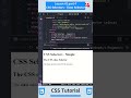 CSS Tutorial - Lesson #2 part 4: CSS Selectors - Class Selector #css #csstutorial #html #php