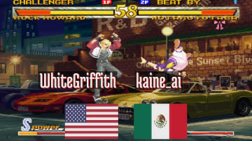 FT5 @garou: WhiteGriffith (US) vs kaine_ai (MX) [Garou Mark of the Wolves Fightcade] Feb 24