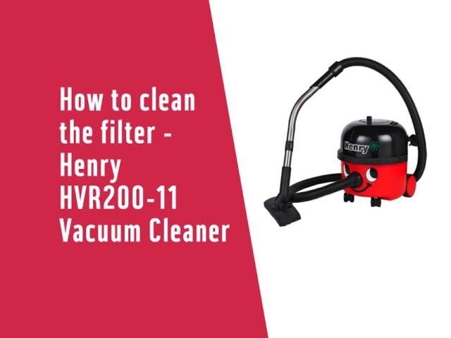 Leven van Bestudeer commentator How to clean the filter - Henry HVR200-11 Vacuum Cleaner - YouTube