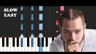 Post Malone ft Ty Dolla $ign - Psycho (SLOW EASY PIANO TUTORIAL) News