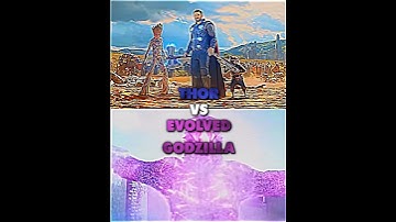 Thor vs Evolved Godzilla#battle #edit #shorts #viral #godzilla #thor #mcu #monsterverse