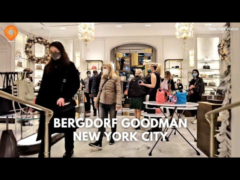 Inside Bergdorf Goodman Flagship store on Fifth Avenue New York