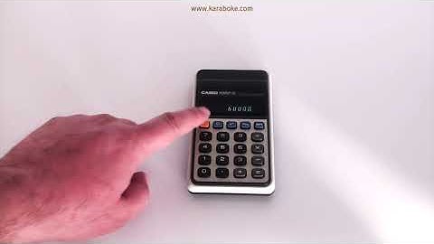 Casio 8S Hesap Makinesi ile 4 işlem