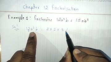 Class-8 Example- 1 and 2  (Factorisation) Chapter12 Math, New Syllabus CBSE , NCERT Book 2023-24