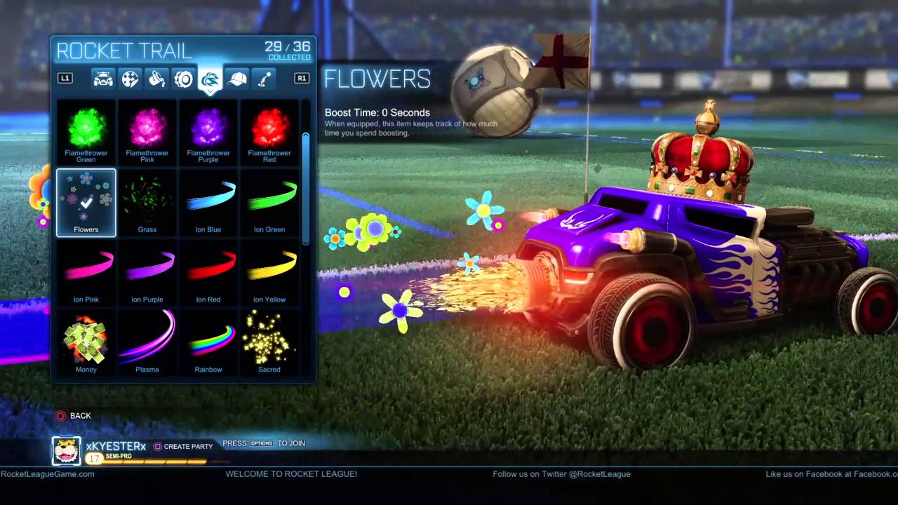 best looking rocket trail in rocket league youtube