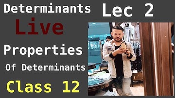 Class 12 | |  Ex 4.2 Q1 To Q8 | Ncert Lec 2 | Determinants | Chapter 4 | Maths | CBSE