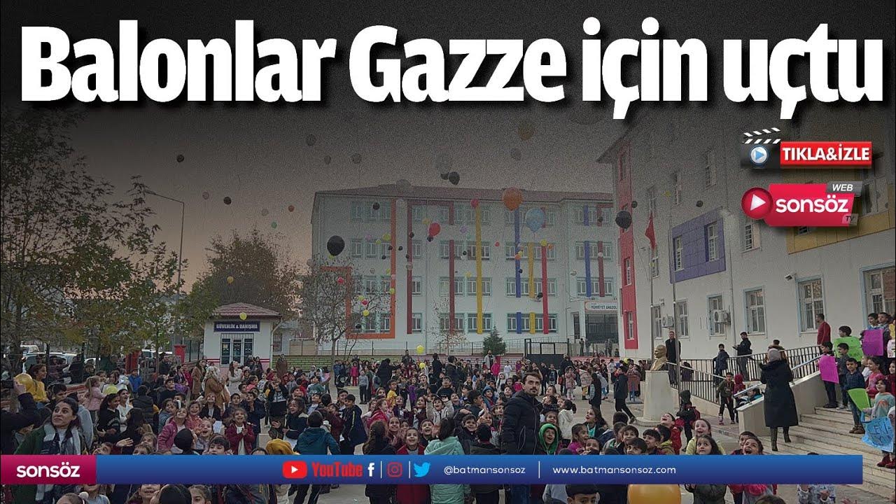 Balonlar Gazze için uçtu