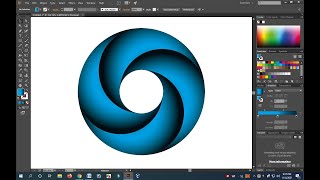 How to make  Round Shape  Logo Design Gradient Color in Illustrator CC Tutorial Bangla