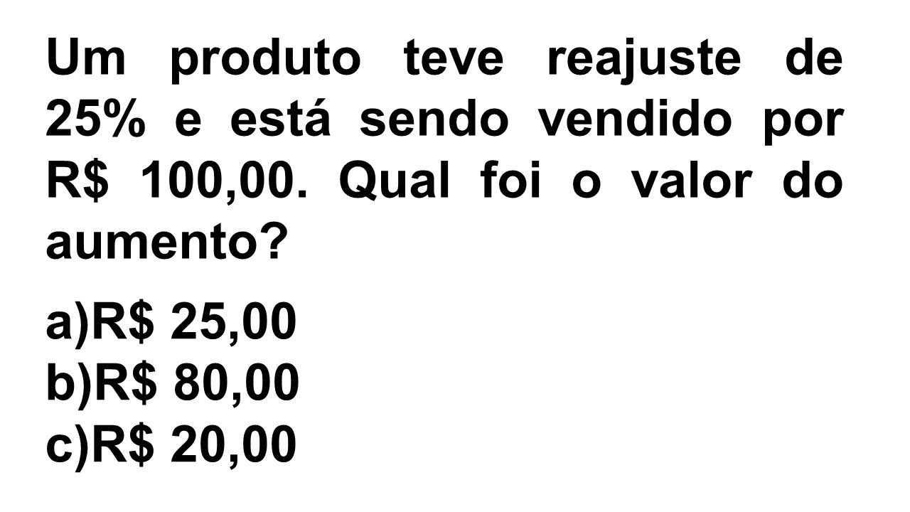 QUESTÕES DE PORCENTAGEM, REAJUSTE E DESCONTO