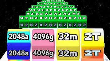 Jelly Race Number Game vs Roof Rails - Level Up Number (ASMR Max Level, All Math Games)