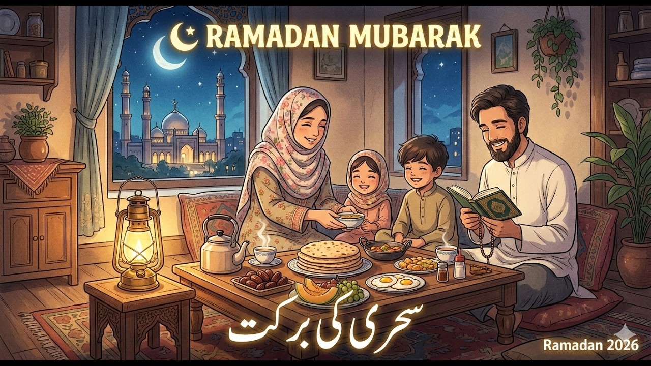 Ramadan Sehri Ki Barkat | Islamic Ghibli Style Animation 2026 | رمضان ...