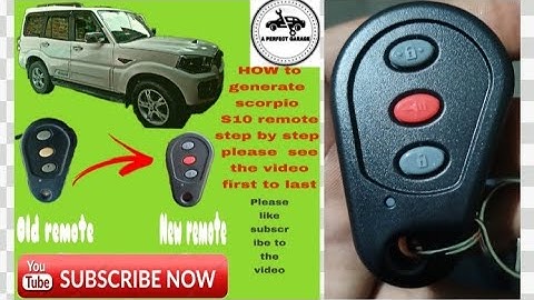 #scorpio #mahindra mahindra scorpio remote match Scorpio s10 remote को कैसे बनाया जाता है