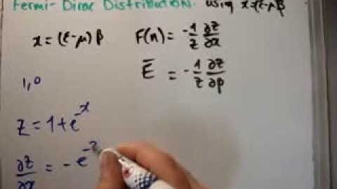 Quantum Statistics 41 : Fermi Dirac Distribution 3/3