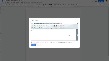 Inserting Math/Chemical Equations into Google Docs