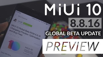 MiUi 10 Global Beta 8.8.16 Update Preview For All Redmi Device |