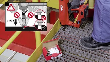 HOW TO: Fasten grating on steel with BX 3-BT and X-BT Threaded Studs