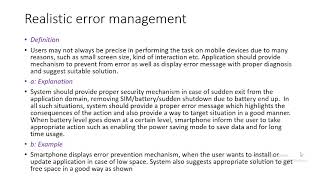Week 6 Topic 6 Realistic error management