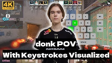 donk POV with Keystrokes Visualized | 32-13  rt:1.9 (Ep.6)