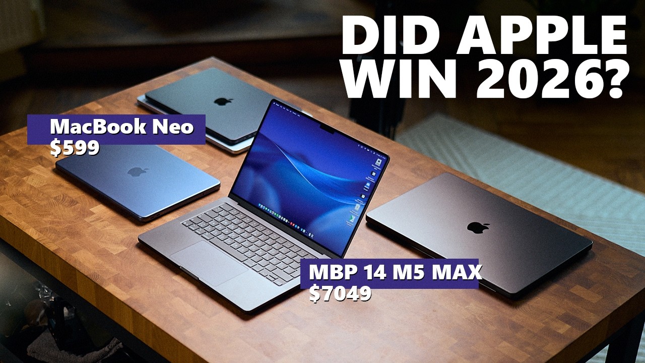 Apple's 2026 Macbook (Pro/Air/Neo) line-up - from super cheap to