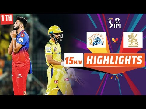 Chennai vs Bangalore IPL Match 1th Highlights 2024 | RCB vs CSK IPL ...