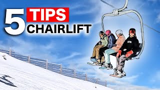 5 Tips for Riding the Chairlift  Beginner Snowboarding