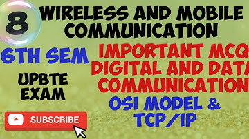 digital and data communication mcq|wireless and mobile communication mcq|mobile communication system