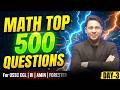 Math Top 500 Questions🔥 | DAY - 3 |  OSSC CGL, OSSSC RI, Junior Assistant, Forester Exam 2026