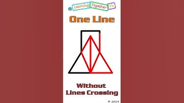 One Line Without Overlapping. (When being drawn, the line does not go over itself.) #shorts