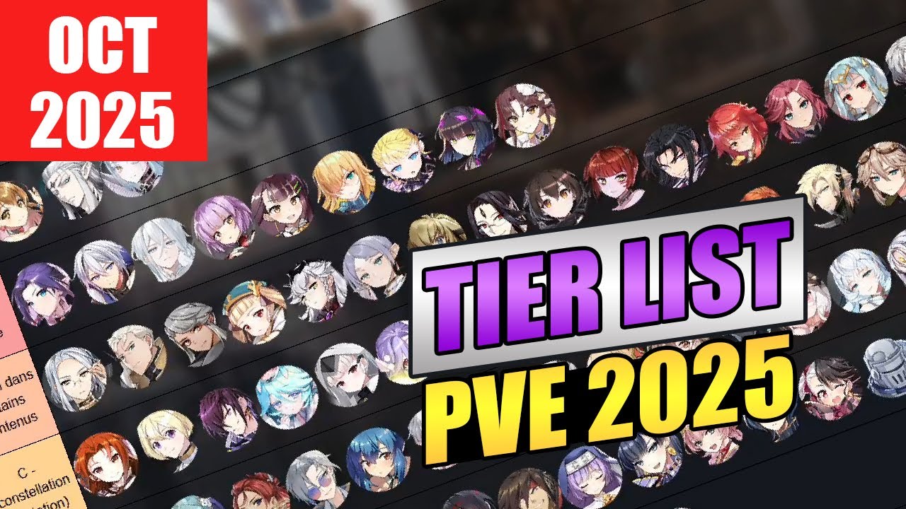 Tier list PvE sur Epic Seven en automne 2025