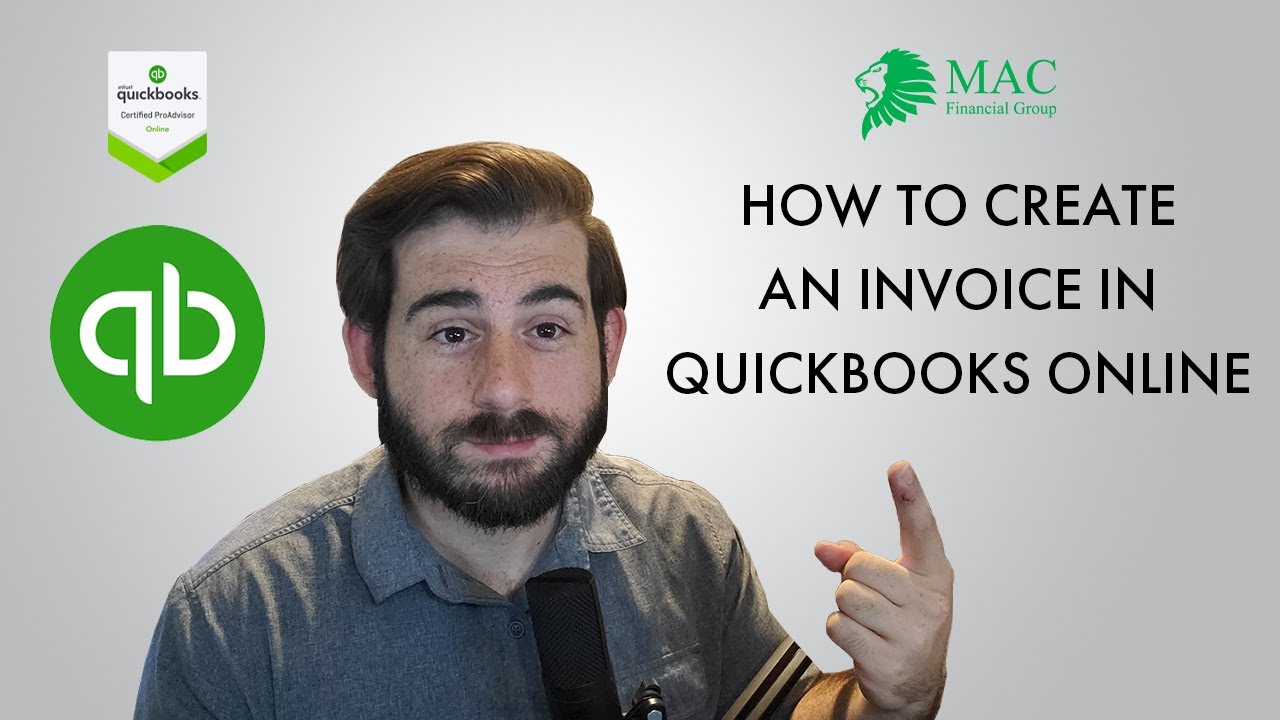 QuickBooks Online Basics: How to Create an Invoice - YouTube
