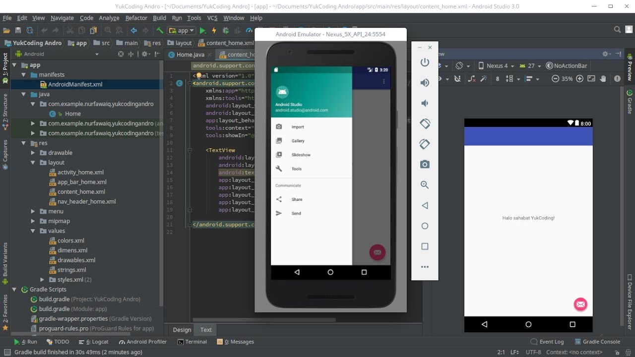program android New 2022 Membuat Aplikasi Android Pertama dengan Android Studio