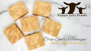 Goat Milk Cold Process Soap | Drop Swirl Technique