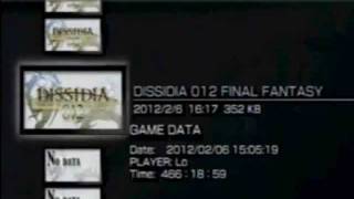 [Dissidia 012 Duodecim] Let's play! Part 1: Intro