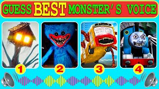 Guess Monster Voice Spider House Head, Huggy Wuggy, Bus Eater, Spider Thomas Coffin Dance