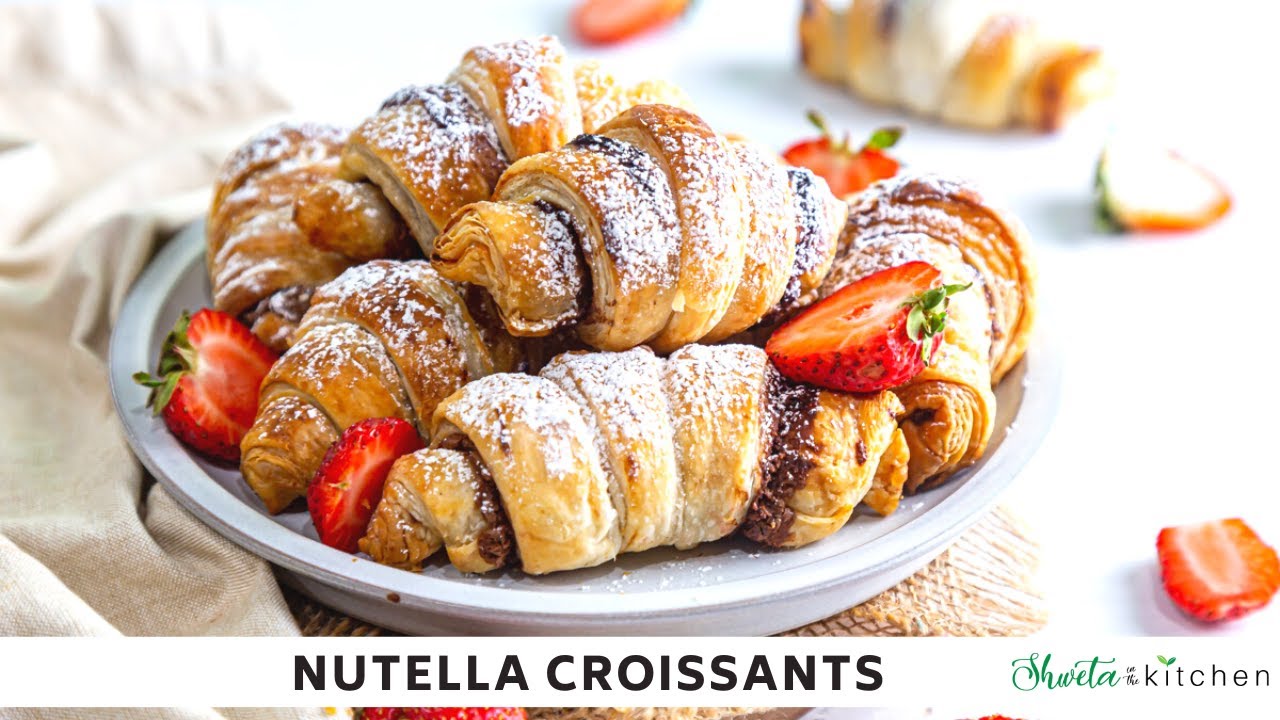 Nutella Croissants with Puff Pastry