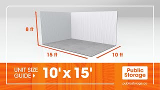 What Can You Fit In A 10x15 Storage Unit? | Public Storage Canada