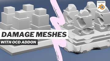 How To Damage Meshes With Just One Click | OCD Addon | Blender 3.0