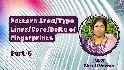 Pattern Area/Type lines/Core/Delta of Fingerprints || Part-5 || Fingerprint Science||@SavvyForensics