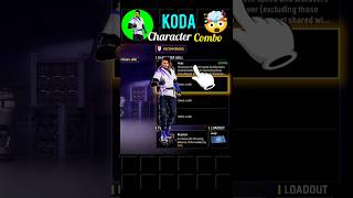 Quick Rusher Character Combination  Koda Character Combination   freefire shorts ff