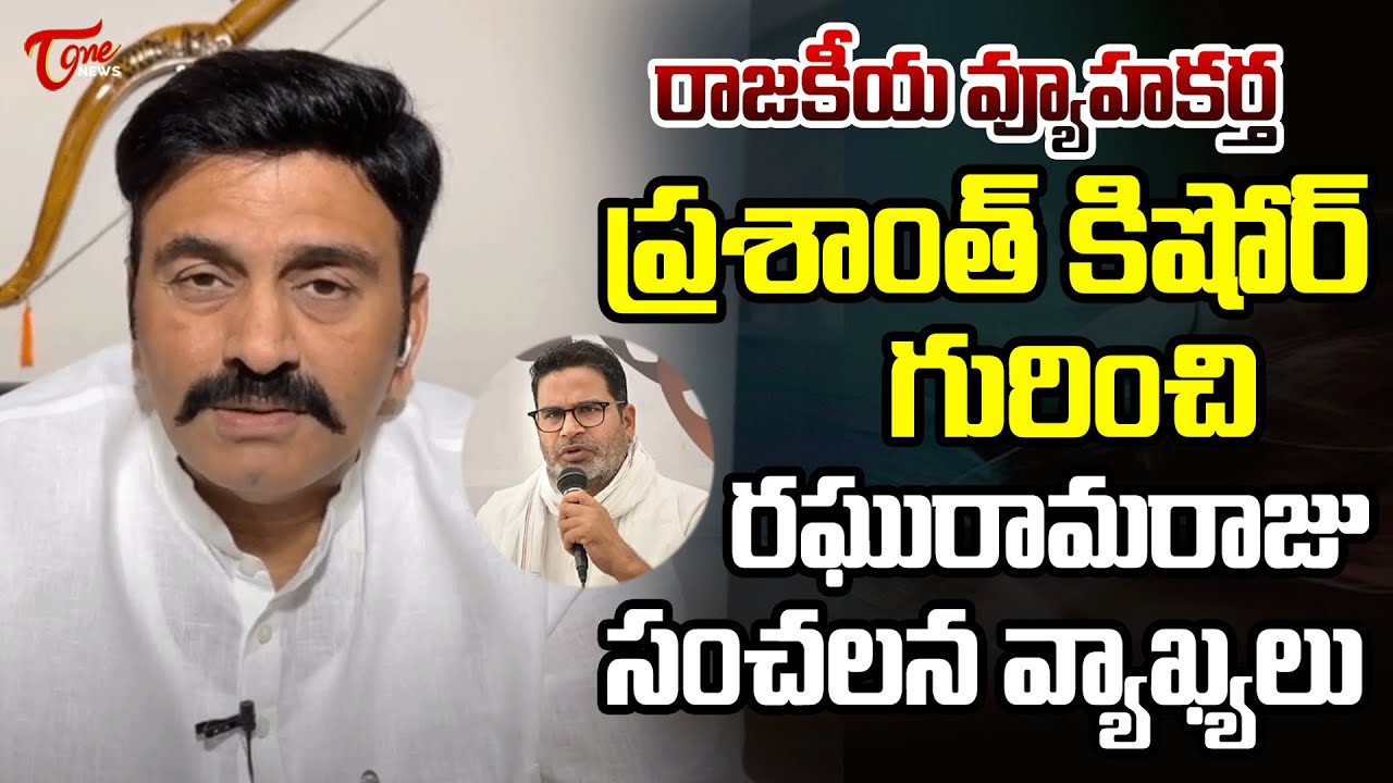 ప్రశాంత్ కిషోర్ గురించి MP Raghurama Raju Terrific Comments on ...
