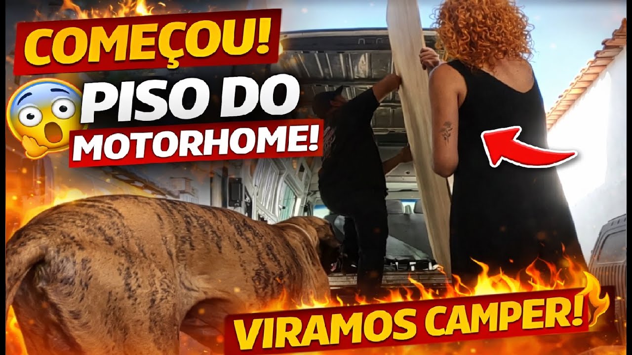 Sem Volta Agora! Montamos o Piso da Van para Virar Motorhome 😱🚐